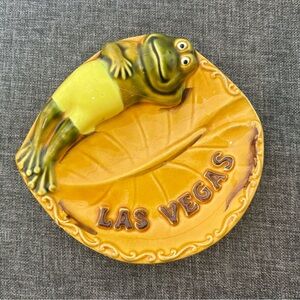 Las Vegas Frog Leaf Dish - Yellow and Green